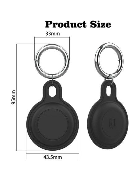 Soporte de llavero de silicona HXCQYGL para AirTag - 4 unidades