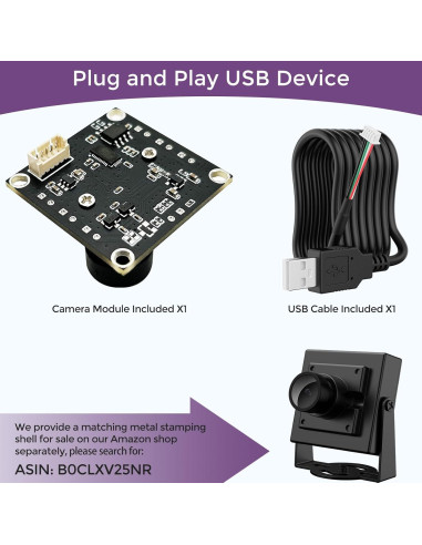 Módulo de Cámara UVC USB2.0 InnoMaker U20CAM-9281M 1MP 720p 120fps