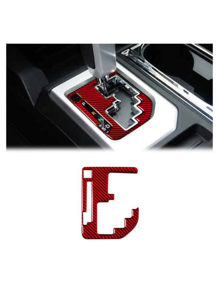 Panel Decorativo de Fibra de Carbono SUNJIKA para Toyota Tundra 2014-2021 - Rojo Panel Decorativo de Fibra de Carbono SUNJIKA para Toyota Tundra 2014-2021 - Rojo