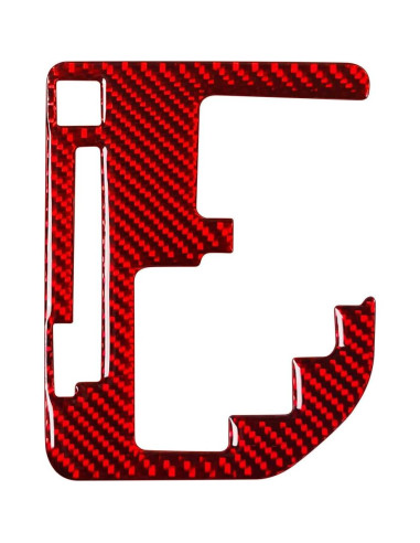 Panel Decorativo de Fibra de Carbono SUNJIKA para Toyota Tundra 2014-2021 - Rojo