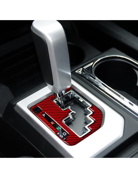 Panel Decorativo de Fibra de Carbono SUNJIKA para Toyota Tundra 2014-2021 - Rojo Panel Decorativo de Fibra de Carbono SUNJIKA para Toyota Tundra 2014-2021 - Rojo