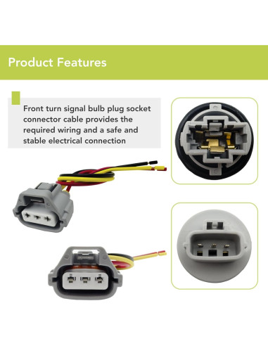 Conector Luz Señal Giro Toyota 4Runner Camry Corolla 2006-2019