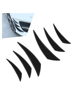 Kit de 6 Canards Spoiler Coche Zikefest Caucho Blando