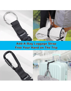 Correa de Equipaje Vigorport 2 Clips Nylon Alta Resistencia 2