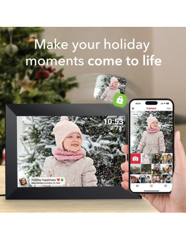 Marco de Fotos Digital WiFi Pastigio 10.1" HD Táctil