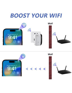 Amplificador de Señal WiFi Senri 5000 Pies Cuadrados 300Mbps 2