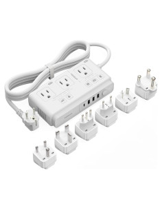 Convertidor de Voltaje TESSAN 220V a 110V con 4 USB