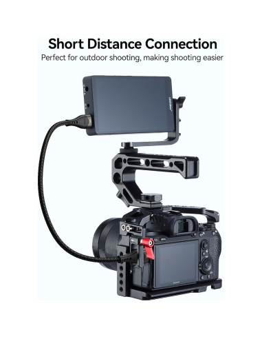 Cable HDMI Corto DIOOEER 0.6M 2-Pack Ultra Alta Velocidad