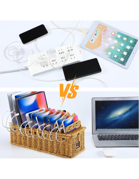 Estación de Carga Geelin para 10 Dispositivos 38x15x26.7cm