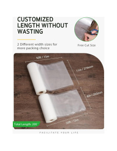 Bolsas de Sellado al Vacío Syntus 4 Rollos 20cm y 28cm 2