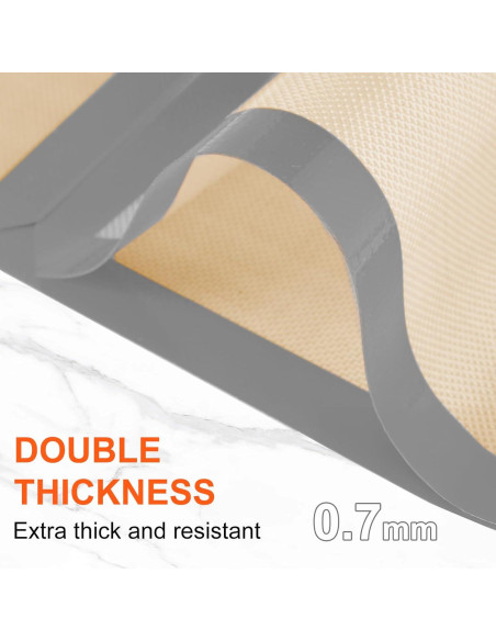 Tapetes de Hornear de Silicona ZICRO - 3 Piezas Reutilizables Tapetes de Hornear de Silicona ZICRO - 3 Piezas Reutilizables