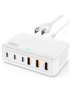 Cargador Rápido USB C 100W 6 Puertos Shenzhen ZYH-J20