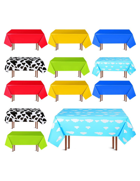 Juego de Manteles de Fiesta Hosuly 12 Pcs 137x274 cm