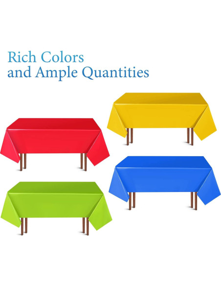 Juego de Manteles de Fiesta Hosuly 12 Pcs 137x274 cm