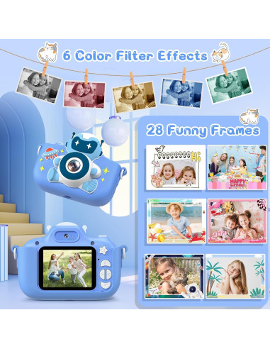 Cámara Digital para Niños Gofunly HT-001 20MP Azul
