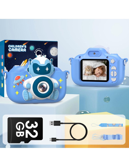 Cámara Digital para Niños Gofunly HT-001 20MP Azul