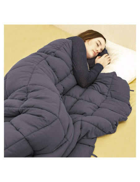 Manta con peso JungleA 6.8 kg 122x183 cm 100% algodón gris