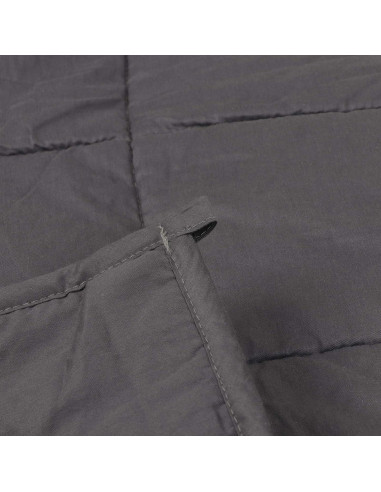 Manta con peso JungleA 6.8 kg 122x183 cm 100% algodón gris