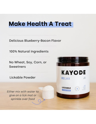 Pasta Relajante para Perros Kayode 299g - Sabor Tocino y Arándano