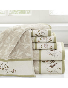 Conjunto de Toallas de Baño Madison Park Serene 100% Algodón 6 Piezas 2