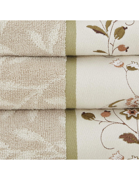 Conjunto de Toallas de Baño Madison Park Serene 100% Algodón 6 Piezas