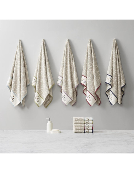 Conjunto de Toallas de Baño Madison Park Serene 100% Algodón 6 Piezas