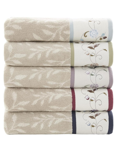 Conjunto de Toallas de Baño Madison Park Serene 100% Algodón 6 Piezas