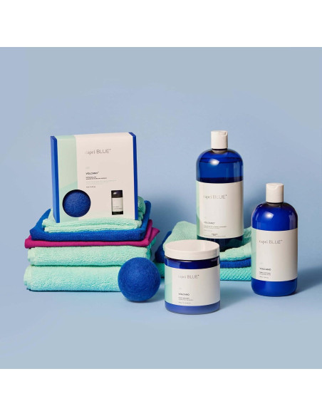 Kit de Pelotas de Secadora Capri Blue Volcano - 3 Pelotas de Lana + Aceite