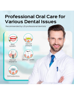 Irrigador Dental COSLUS E2 Blanco - 2 Modos, 12 Presiones, 600ml 2