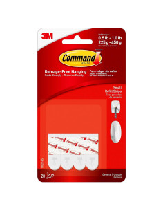 Tiras Adhesivas de Repuesto Command 20 Unidades Blancas