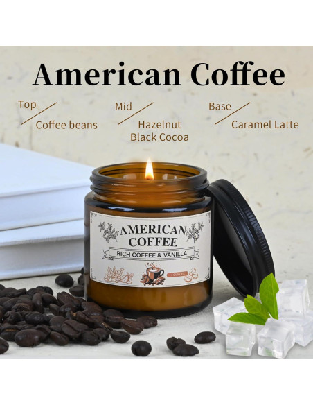 Vela Aromática de Soja Yushan - 113g Café Americano Vela Aromática de Soja Yushan - 113g Café Americano