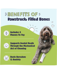 Huesos Rellenos para Perros Pawstruck - Paquete Variado 3 Sabores 2