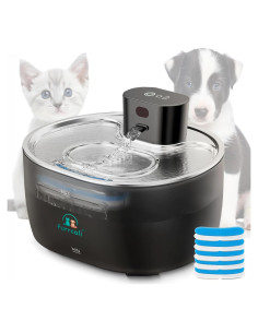 Fuente de Agua para Gatos Furrcali 3.2L Inalámbrica Silenciosa