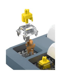 Interruptores Gateron Amarillos Prelubricados para Teclado Mecánico - 70 Piezas 2