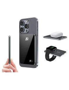 Banco de Poder Magnético Delgado 5000mAh para iPhone 12-16