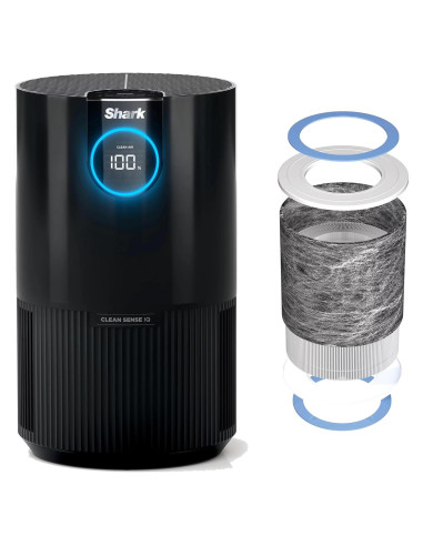 Purificador de aire Shark HP100 con filtro HEPA, 46 m