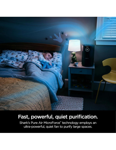 Purificador de aire Shark HP100 con filtro HEPA, 46 m