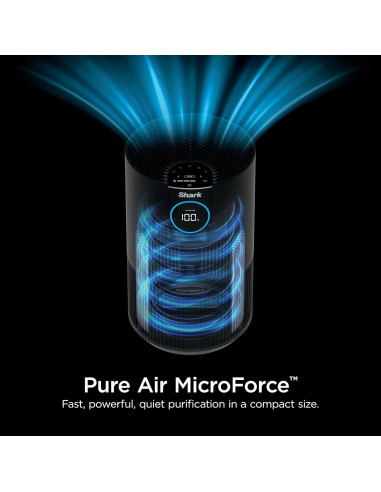 Purificador de aire Shark HP100 con filtro HEPA, 46 m