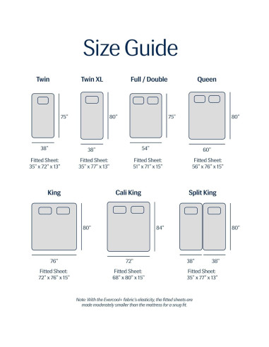 Sábana Ajustable REST Evercool Doble Gris Claro 38cm Profundo