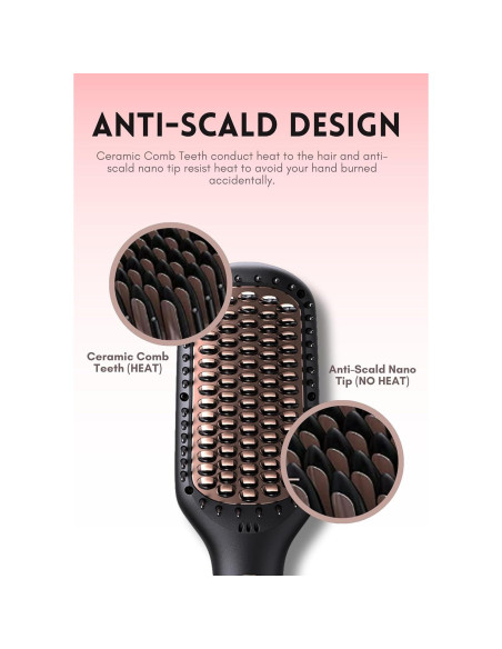 Cepillo Alisador Iónico Cerámico MEGAWISE KL-1028 232C