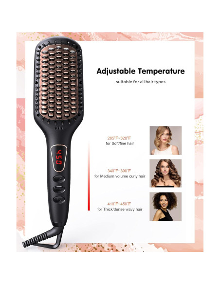 Cepillo Alisador Iónico Cerámico MEGAWISE KL-1028 232C