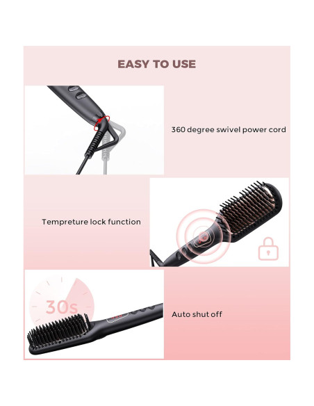 Cepillo Alisador Iónico Cerámico MEGAWISE KL-1028 232C