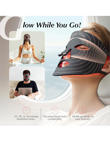 Máscara de Terapia de Luz LED Vital Glow - Antienvejecimiento
