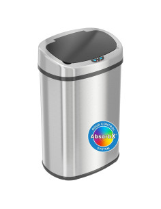 Basurero Automático iTouchless 13 Galones Acero Inoxidable