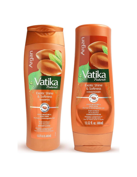 Combo Champú y Acondicionador Vatika Naturals Argan 400ml