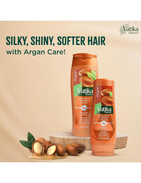 Combo Champú y Acondicionador Vatika Naturals Argan 400ml