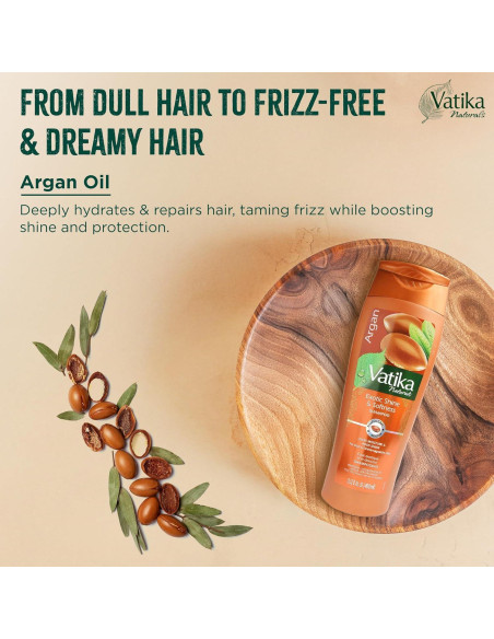 Combo Champú y Acondicionador Vatika Naturals Argan 400ml