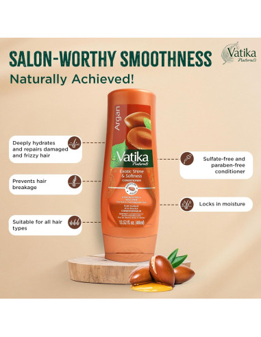 Combo Champú y Acondicionador Vatika Naturals Argan 400ml