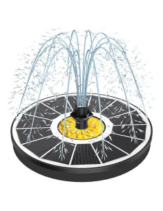 Fuente Solar Yzert para Baño de Aves 3.5W con 7 Boquillas