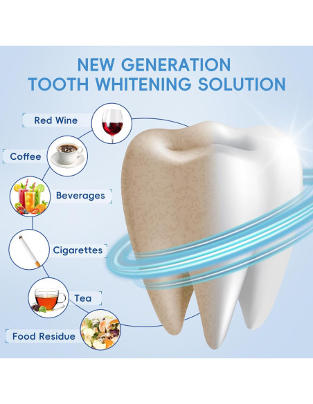 Gel Blanqueador Dental TEAWOO 60ml - Sin Peróxido, Dientes Sensibles